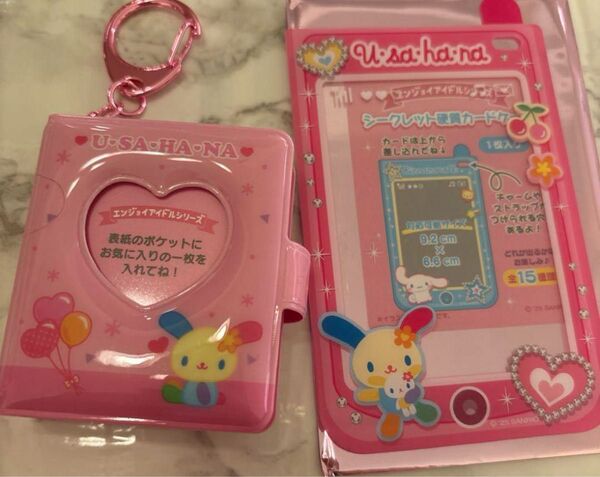 サンリオ シークレットミニフォトアルバムキーホルダー ウサハナ 硬質カードケース ウサハナ