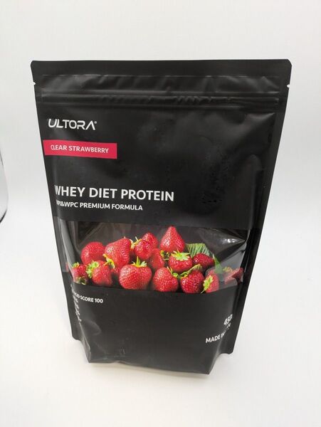 ウルトラ ホエイ ダイエット プロテイン クリアストロベリー風味 450g