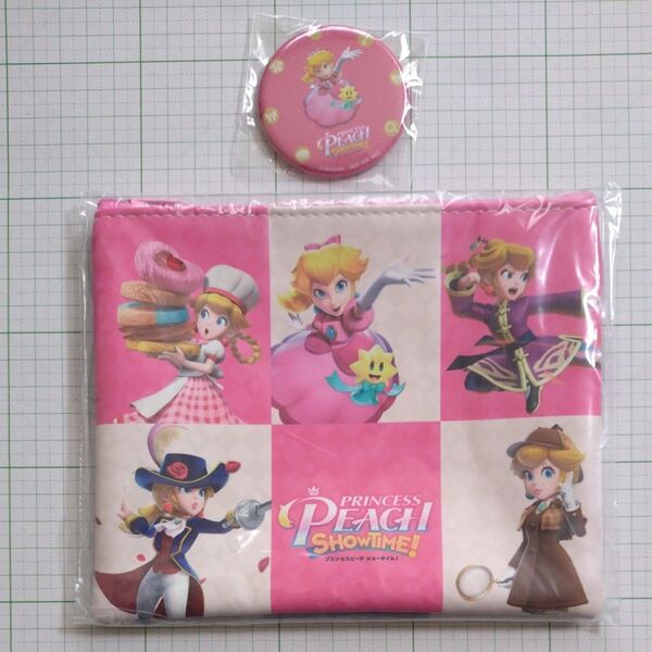 Nintendo Switchゲームソフト プリンセスピーチ ショータイム! 予約特典 非売品 ポーチ ミラー ピーチ姫