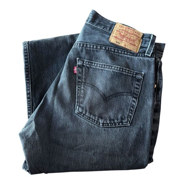 【Levi's】90s リーバイス501 ブラックデニムパンツ 後染め USA製