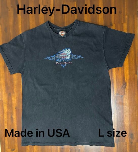 Harley-Davidson Tシャツ Tender Hearted ブラック L size MADE IN USA