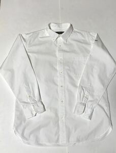 ★FAT エフエーティー ボタンダウンシャツ 長袖シャツ 白 WHITE ホワイト 日本製 白シャツ XL★
