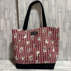 大きめサイズ トートバッグ 帆布 ハンドメイド