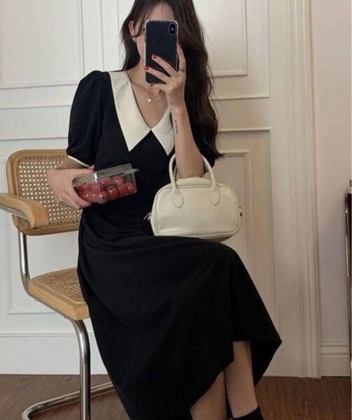 パーティードレス 半袖ワンピース シャツワンピース 襟付きワンピース 襟付き ロングワンピース 結婚式 お呼ばれワンピース 記念日