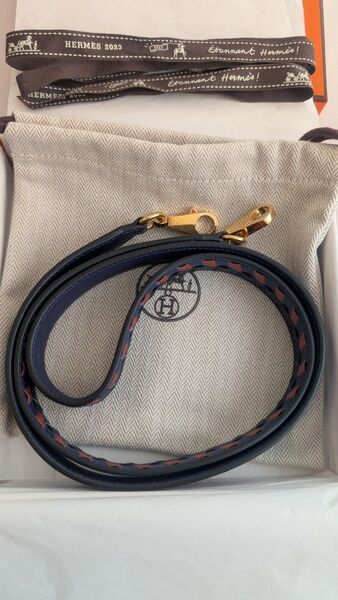 エルメス HERMES バンドリエール トレサージュ ドゥ キュイール 25mm ショルダーストラップ