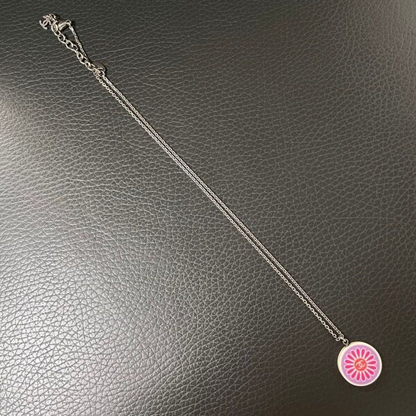 正規品 本物 CHANEL シャネル マルチカラー アクリルペンダント フラワーネックレス
