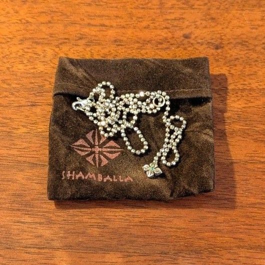 SHAMBALLA シャンバラ ダブルドージェペンダント ロザリオ ストーン ネックレス クロス シルバー925