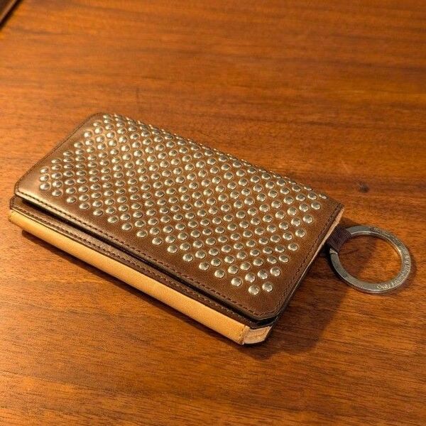 【希少 ブラウン】 マウンテンリサーチ スタッズウォレット 財布 ロングウォレット 革財布 長財布