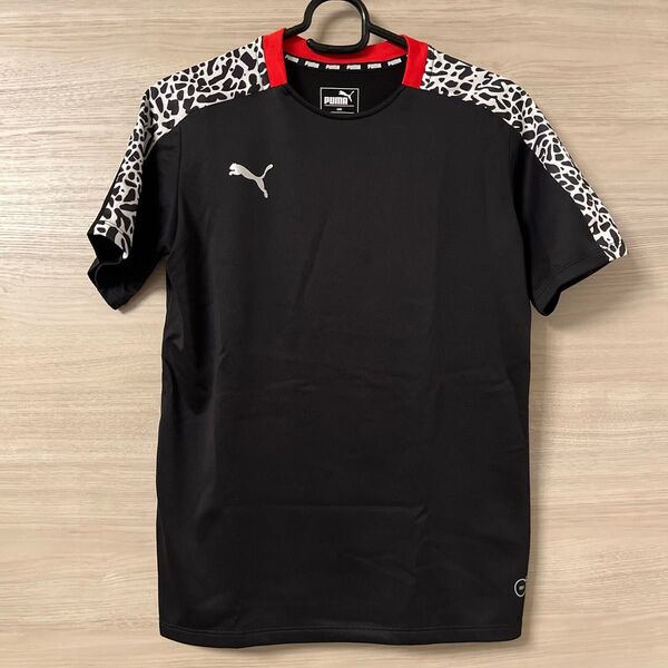 PUMA 半袖Tシャツ ブラック ヒョウ柄 ボーイズ 150