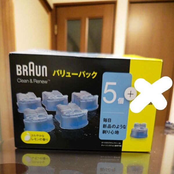 ブラウン BRAUN アルコール洗浄液 クリーン&リニュー交換カートリッジ 5個 メンズシェーバー用 CCR5 CR P&G