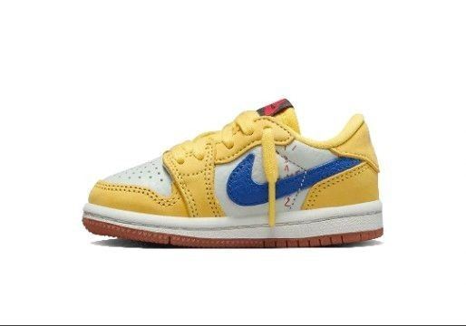 Travis Scott × Nike TD Air Jordan 1 Low OG "Canary"
