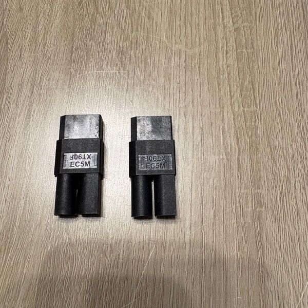 残り1点☆2個 XT90M EC5F(メス-オス) プラグアダプターコンバーター パソコン周辺機器