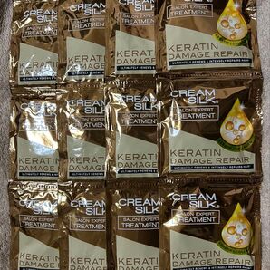 Cream Silk ケラチン ダメージ リペアトリートメント 18ml×12個 ゴールド 高級
