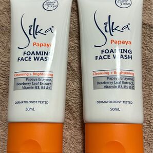 洗顔料 Silka シルカ パパイヤ Papaya Foaming Face Wash 50ml 2個 フィリピン トロピカル