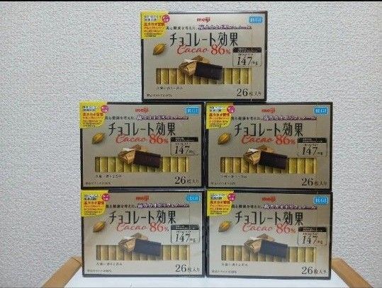 【5箱セット/②】meiji チョコレート効果86% 高カカオポリフェノール 低GI