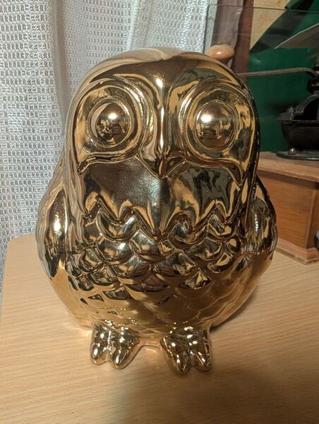 開運幸福のフクロウさん 置物 オブジェ 縁起物 魔除け