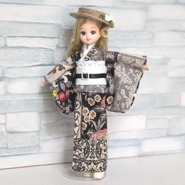 リカちゃん ハンドメイド 浴衣 着物 洋服 服 手作り 着せ替え 和服 3点セット