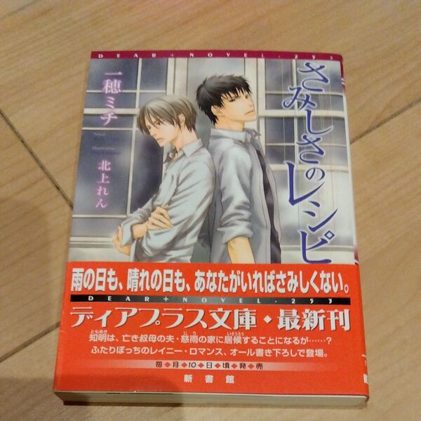 【初版帯付き】さみしさのレシピ (新書館ディアプラス文庫 253) 一穂ミチ/著