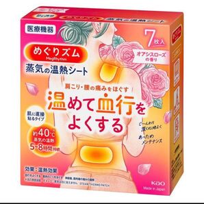箱無し発送 めぐりズム 蒸気の温熱シート 肌に直接貼るタイプ オアシスローズの香り 花王