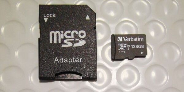 Verbatim microSDXCカード 128GB SDアダプター付き W2