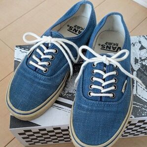 VANSオーセンティック スニーカー ヘンプ インディゴブルー