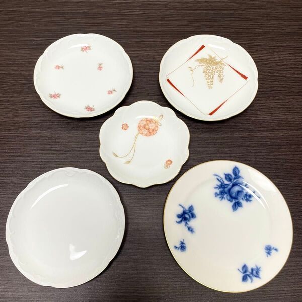 【6月30日迄】大倉陶園 銘々皿 5枚
