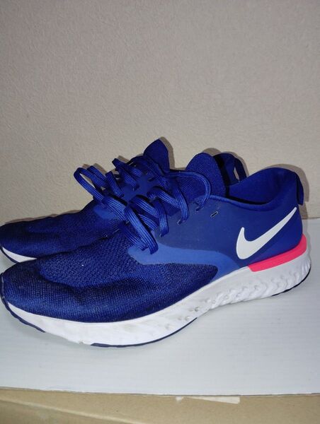NIKE ODYSSEY REACT 2 FLYKNIT ランニングシューズ 26cm ブルー