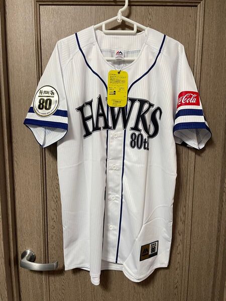 プロ野球 福岡ソフトバンクホークス 柳田悠岐 球団創設80周年記念ユニフォーム マジェスティック MAJESTIC Lサイズ