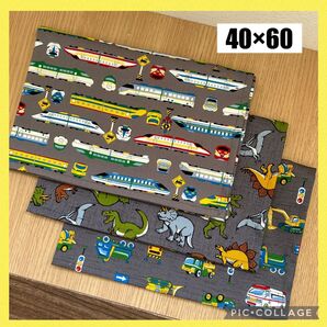 ランチョンマット40×60 男の子 お気に入り3枚 車 恐竜 新幹線