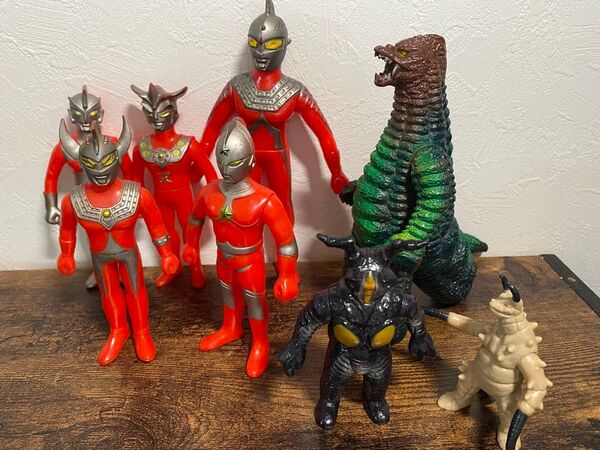 ソフビ 当時物 ポピー キングザウルスシリーズ レッドキング ウルトラマン 怪獣 まとめて ブルマァク