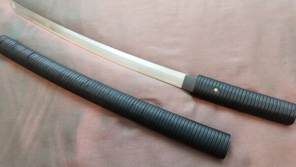 【藤蔓巻】模造刀 直刃紋様 脇差 舞踊 模擬刀 拵え sword 刀剣 鞘 日本刀 武具