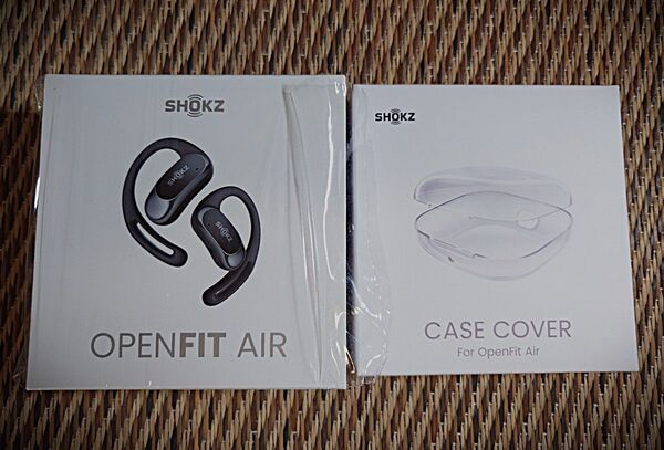 Shokz (ショックス) OpenFit Air オープンイヤーイヤホン + 収納ケース プラスチック製 カバー