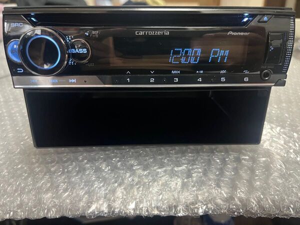 美品 カロッツェリア DEH-4600 1DIN カーオーディオ CD MP3 WMA AUX USB 動作確認済み 小物入れ