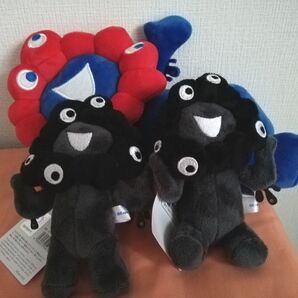 万博 ミャクミャクくじ3等 ぬいぐるみ、黒ミャクミャク立ち&座り 3点セット