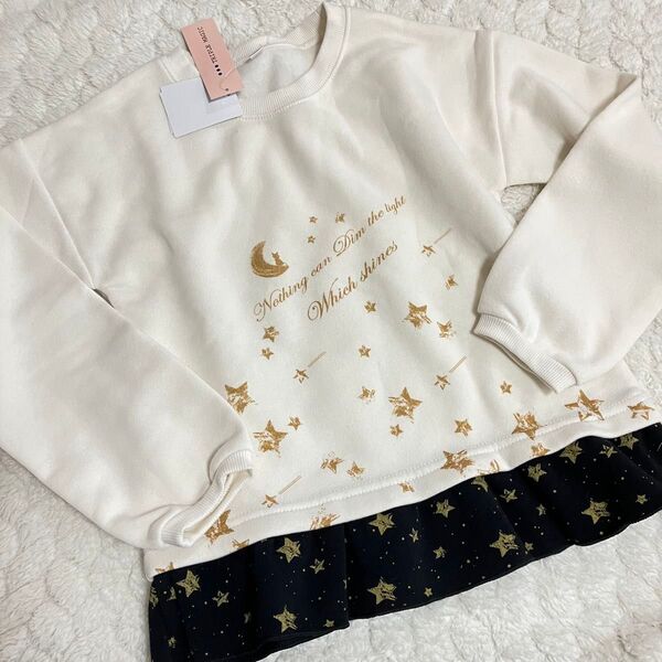 新品★ 裏起毛 長袖トレーナー 女の子 冬物 サイズ130