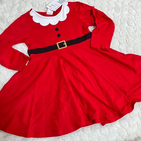 タグ付き★美品★H&M サンタさんワンピ ワンピース クリスマスワンピース サイズ85 子供服 女の子