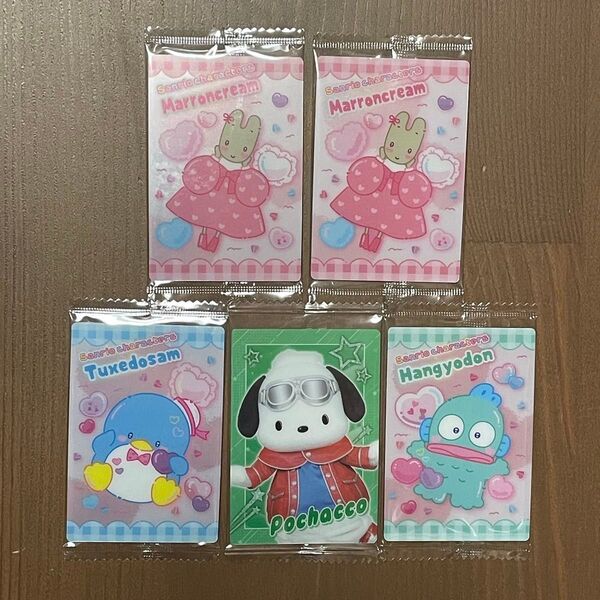 サンリオ SANRIO キャラクターズウエハース ウエハース カード ハンギョドン マロンクリーム タキシードサム ポチャッコ