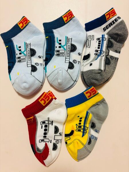 新幹線 プラレール キッズ 入園 入学 靴下 5足セットソックス
