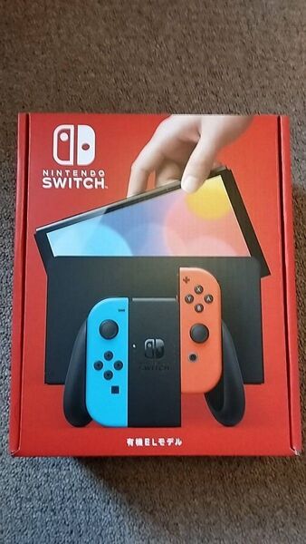 新品未開封 Nintendo Switch(有機ELモデル) Joy-Con(L) ネオンブルー/(R) ネオンレッド