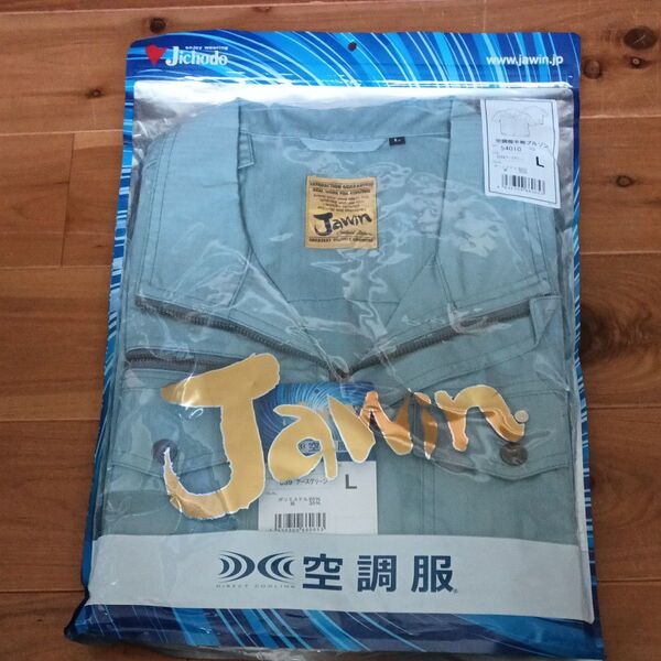Jawin 54010 空調服半袖ブルゾン Lサイズ ポリエステル65% 綿35%空調服半袖ブルゾン