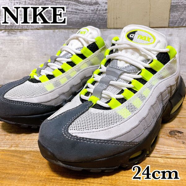 良品 Nike Women's Air Max 95 ナイキ ウィメンズ エアマックス95 OG ネオン 2015 スニーカー
