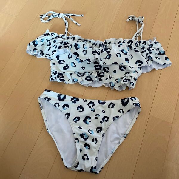 中古 L 水着 ビキニ 無地 スイムウェア ハウスクリーニング済み ビキニ 豹柄 ヒョウ柄