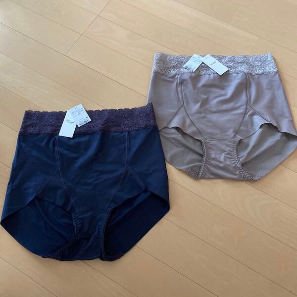 新品 トリンプ 2枚セット パワートライアングル 713 綿混フラットマキシショーツ【LLサイズ】ぽっこりお腹補正 ハイウエスト