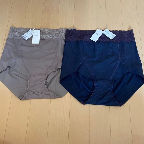 新品 トリンプ 2枚セット パワートライアングル 713 綿混フラットマキシショーツ【LLサイズ】ぽっこりお腹補正 ハイウエスト
