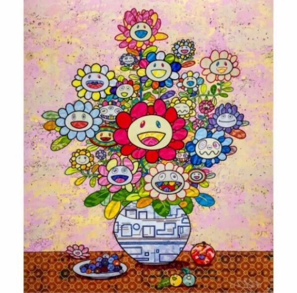 村上隆 ポスター ザオウーキーのお花の絵へのあこがれ ED300 もののけ京都サイン入りポスター ジンガロ 新品未開封