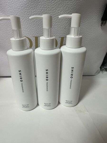 SHIRO ホワイトティー ボディミルク195g×3本セット