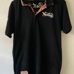 Norton ポロシャツ 黒 Lサイズ 刺繍ロゴ