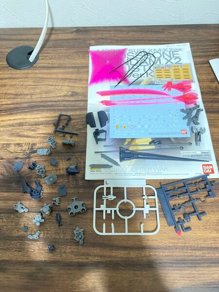 MG クロスボーンガンダムX2改 ver.ka 水転写デカール、説明書、余剰パーツ