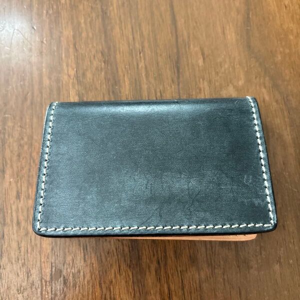 レザー ハンドメイド カードケース ブラック