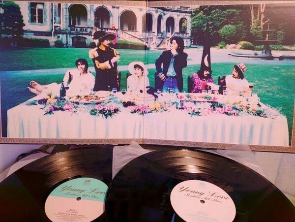 人気盤!外袋・ステッカー!サザンオールスターズ young love インサート付き!2LP!アナログ!